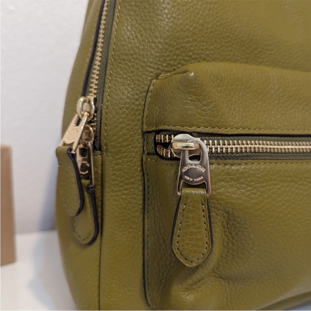 Coach Charlie Olive Green Backpack - Picture 2 of 9